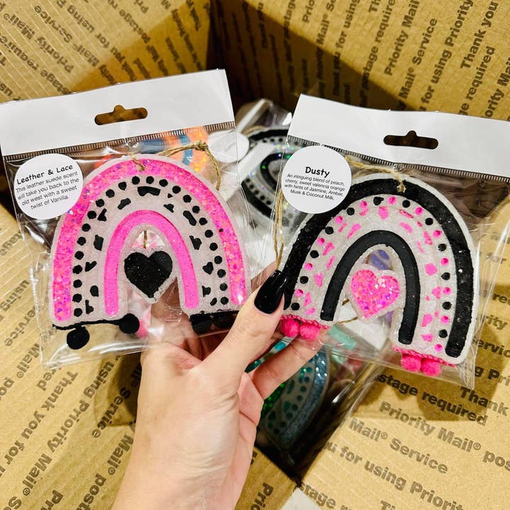 **Personnalisé** Désodorisant de Voiture Arc-en-ciel Bohème pour la vente par Southern Creek Wholesale