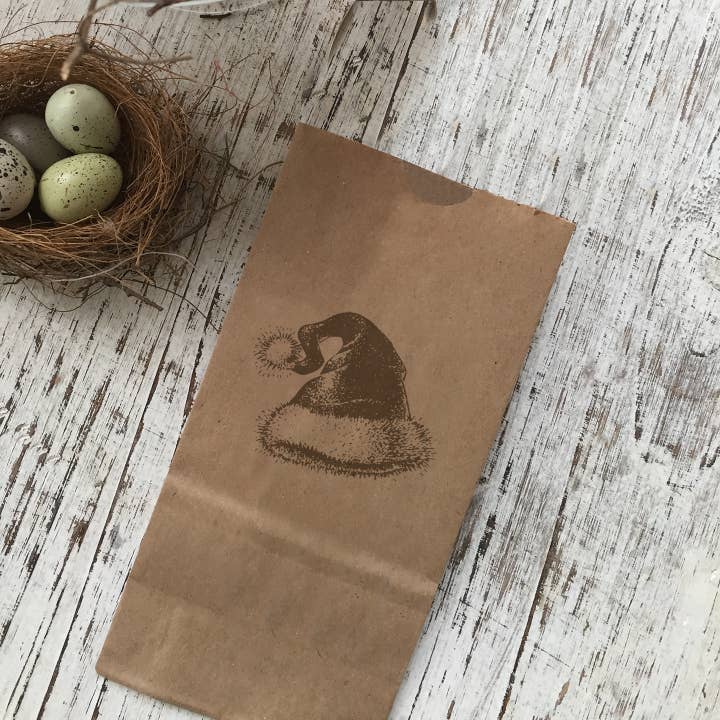 Santa Hat Snack Bag - Set of 5 for wholesale by Alice-Louise Press