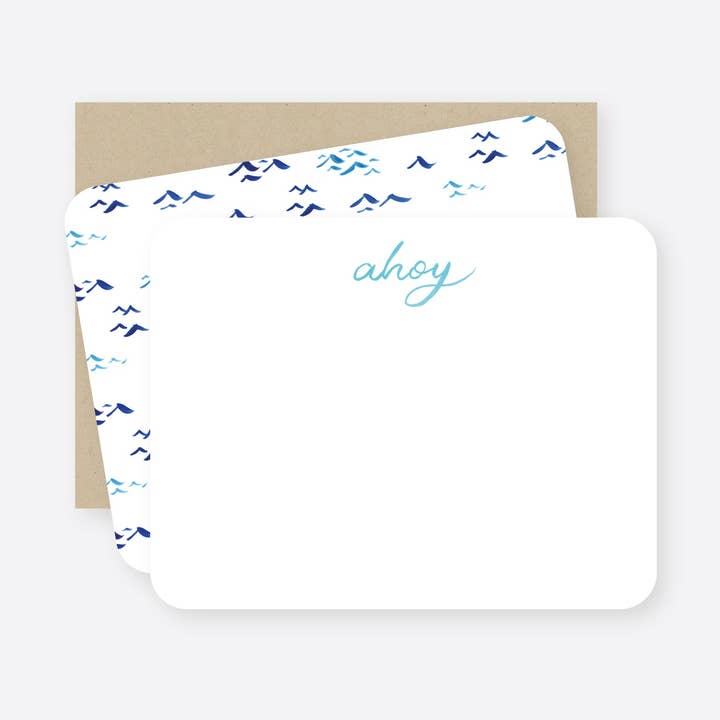 ahoy flat notecard set for wholesale by 2021 Co.