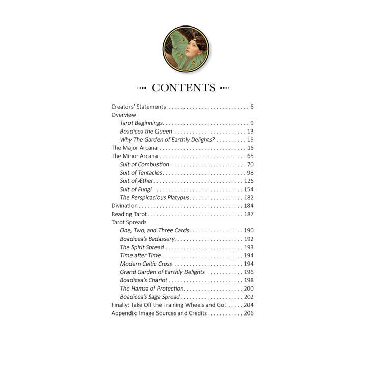 Schiffer Publishing - Wholesale Tarot Cards - Boadicea's Tarot of Earthly Delights1