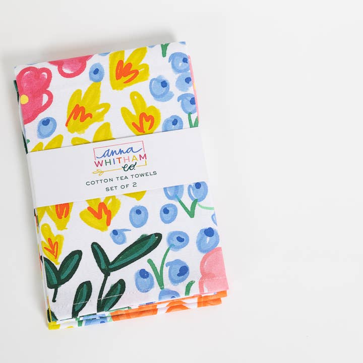 Lauren Floral Handtuchset | Küchentuch | Geschirrtuch | für den Großhandel von Anna Whitham Co.