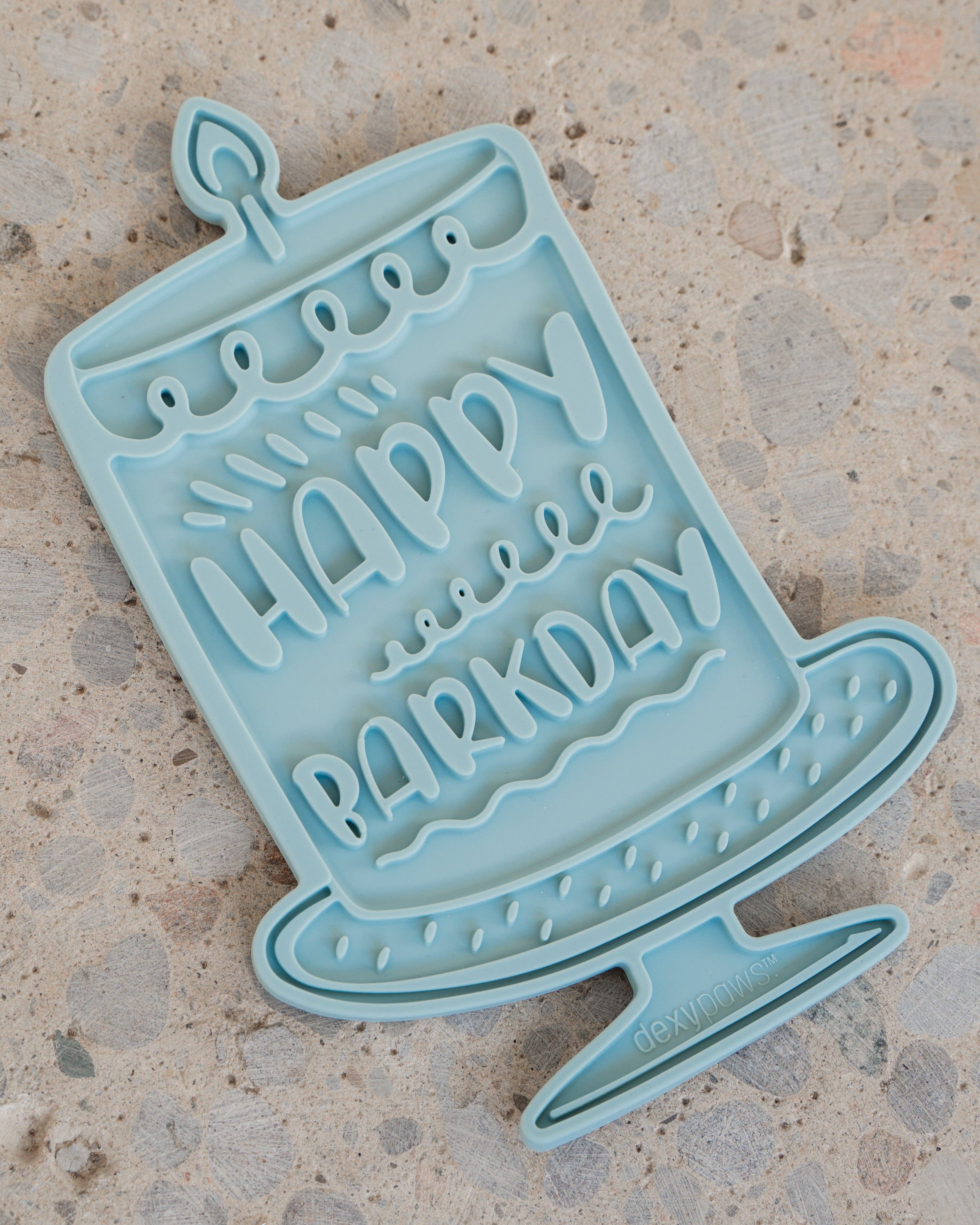 dexypaws – Tapete para comedouro – Cão por atacado – Tapete de lambedura calmante Barkday Bash para enriquecimento4