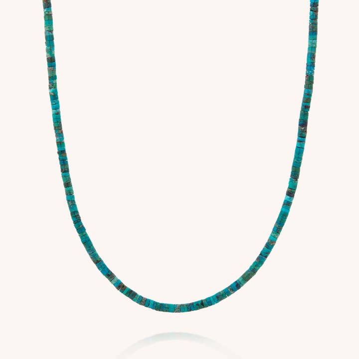 Collier Heishi Turquoise pour la vente par Nellou