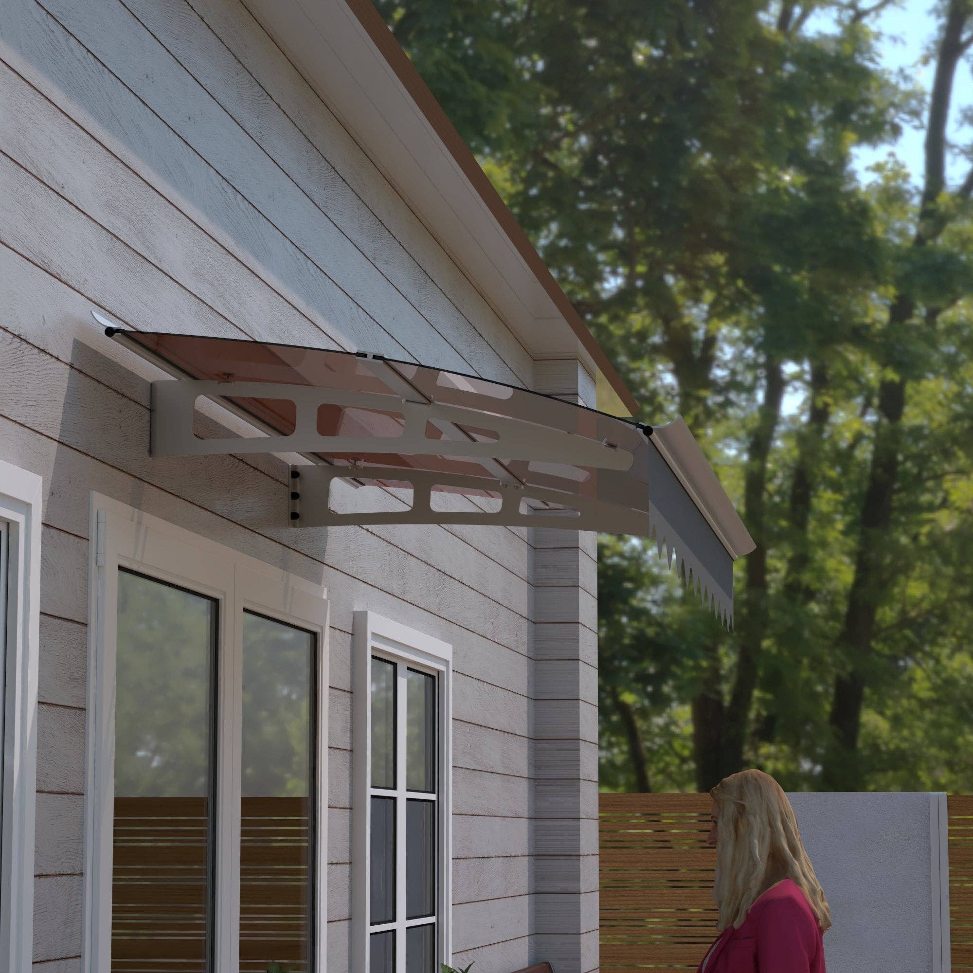 39F Inc. - Wholesale Outdoor Ornament/Decor - DA5934W Series 59"x34" Door Window Awning Canopy - PC2