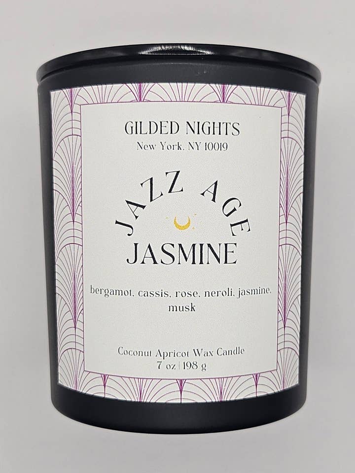 Jazz Age Jasmine 7 oz. Candle for wholesale by Gilded Nights
