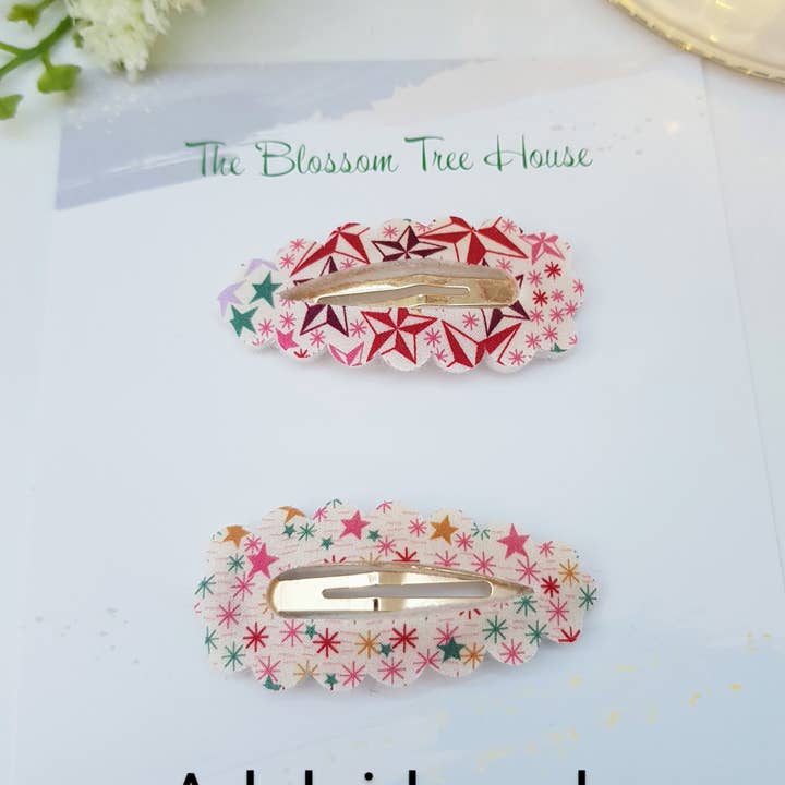 The Blossom Tree House – wholesale Hair clip – Child – Liberty of London fabric hair clips5