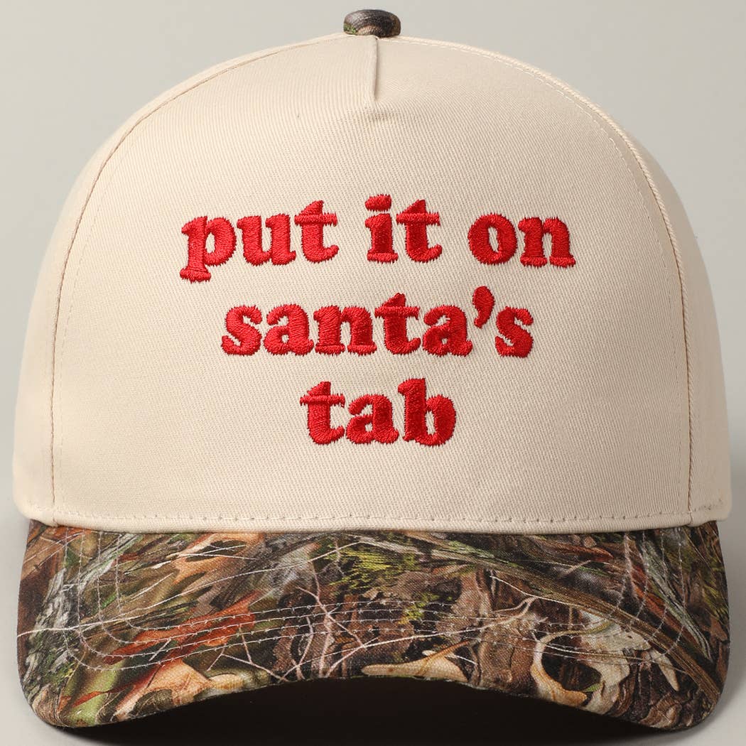 Fashion City - Wholesale Trucker Hat - Unisex - Put It On Santa's Tab Embroidery Two-Tone Hat1