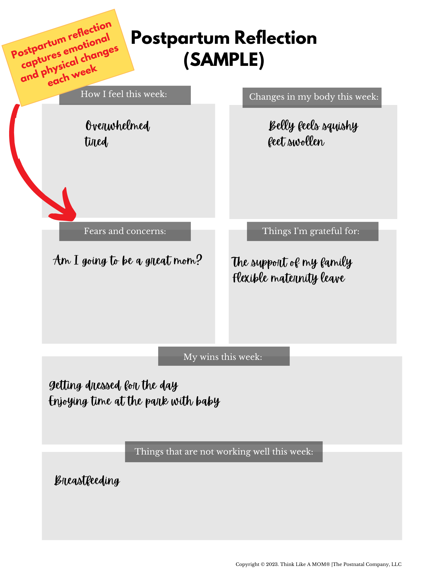 Think Like A Mom - Wholesale Planner - Postpartum Planner8