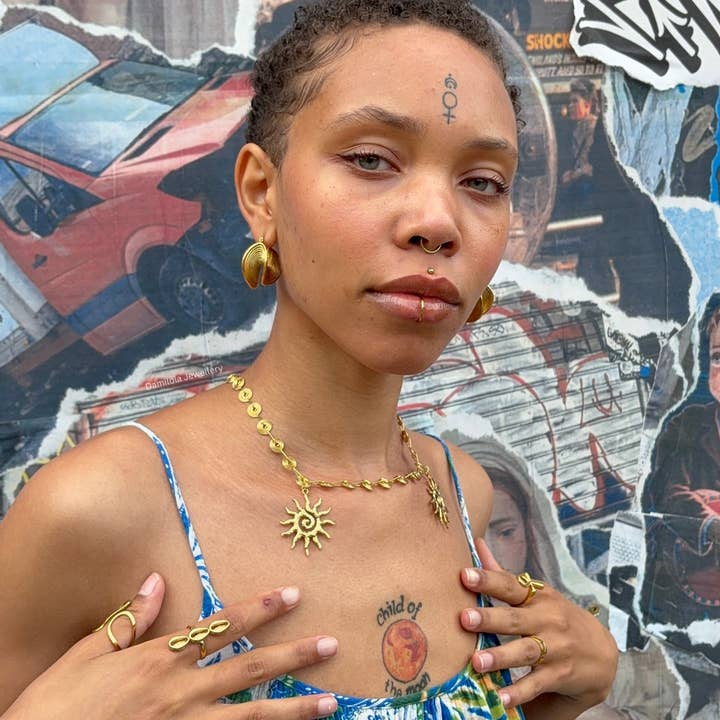 Luxe Sunwave ‘Shena’ Hoop Earrings for wholesale by Damilola Jewellery