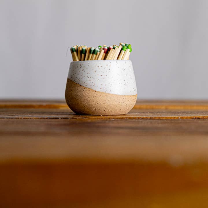 Hands On Ceramics - Wholesale Match Holder - Matchstick Holder - Handmade Ceramic - Strike-On-Side Design6
