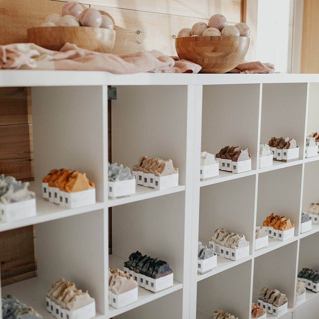 SOAK Bath Co - Wholesale Bar Soap - Charcoal Lavender Soap Bar - Canadian Handmade6