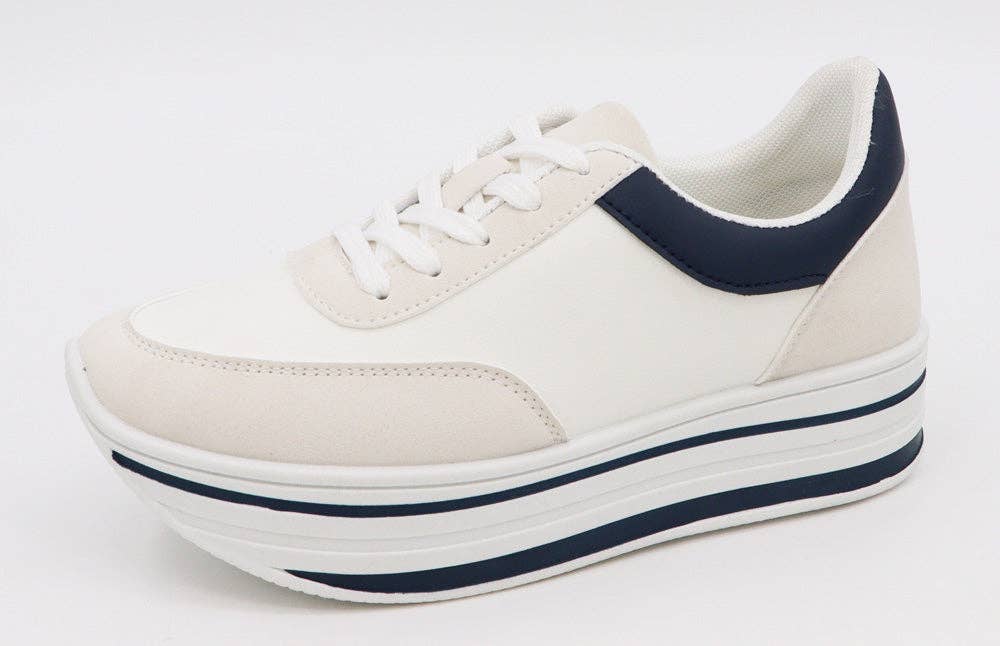 Mars Sky Shoes Wholesale - Wholesale Lifestyle Sneakers - Women's - Bamboo SPEED-01 Women Thick Bottom Lace Up Low Top Sneaker-12 Pairs Pack-13.55/Pair2