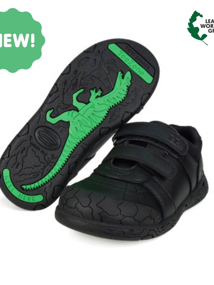 REBEL - Dinosaurier-Schulschuhe für Jungen für den Großhandel von ToeZone