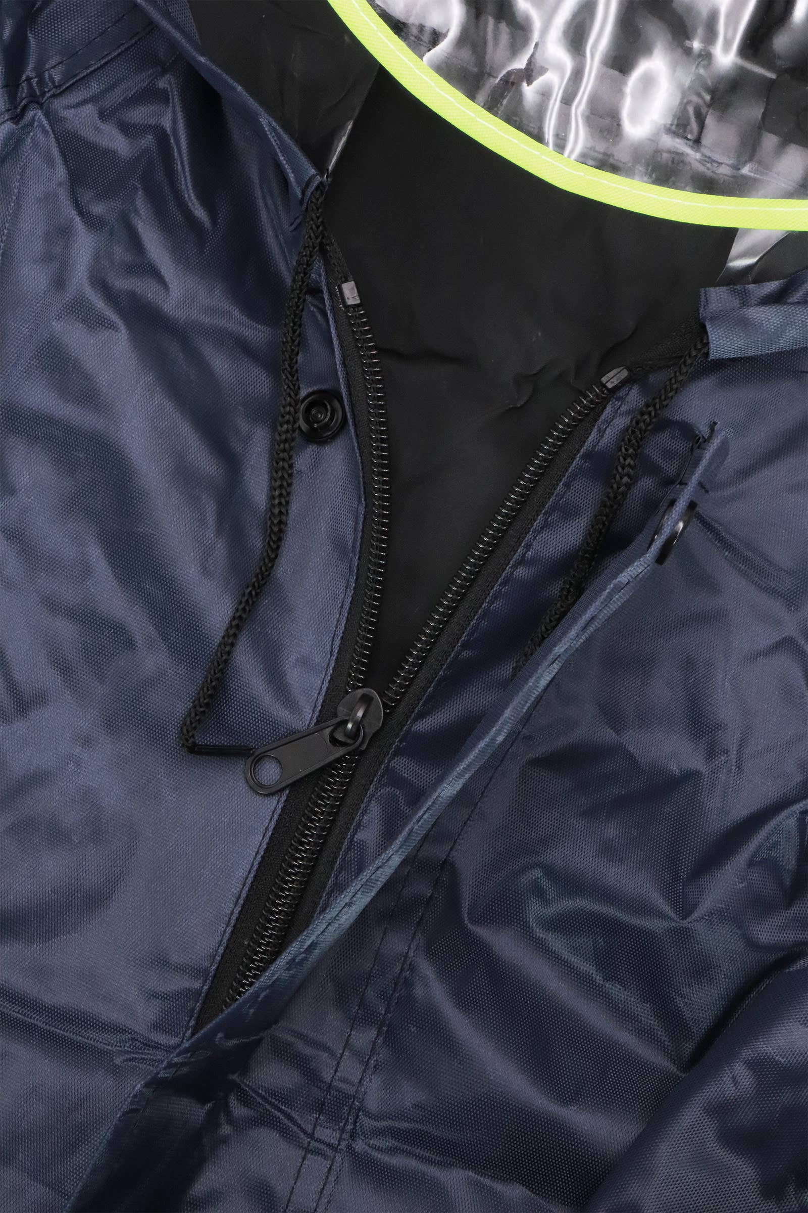 Cap Zone - Wholesale Raincoat - Unisex - Sleek Reflective Hooded Pvc Raincoat2