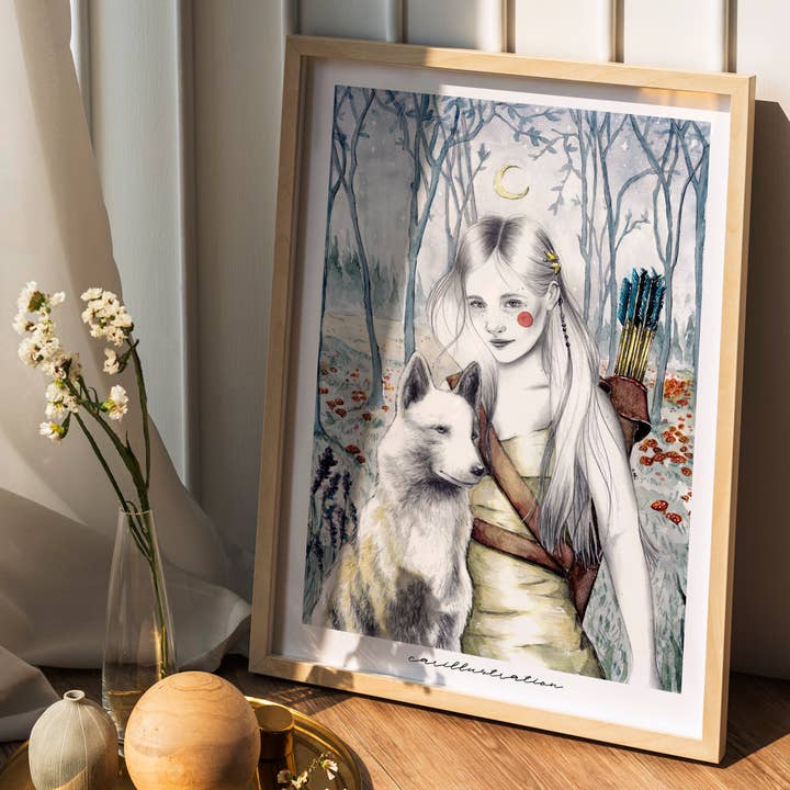 Carillustration - Wholesale Art Print - Print Artemisa1