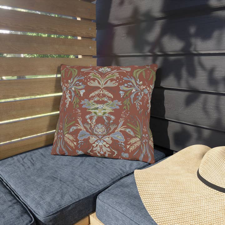 Red Crab Damask Outdoor Pillows and other Purchase Wholesale crab pillow. Free Returns & Net 60 Terms on Faire trending on Faire.