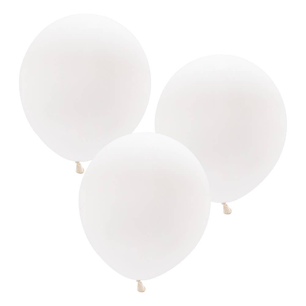 Weddingstar Inc. - Wholesale Balloon - Large 17" White Round Wedding Balloons - Set Of 30