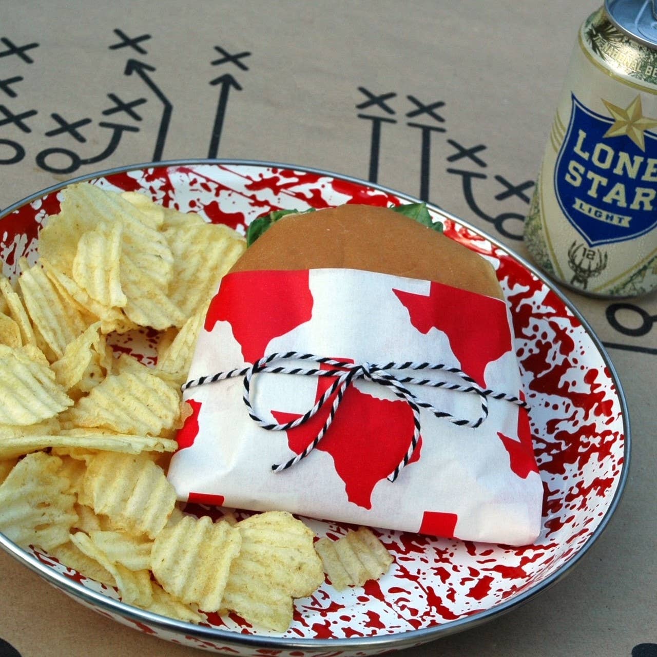 Eat Drink Host - Vendita all'ingrosso Tovaglia/runner monouso - Carta GRUB - Texas4