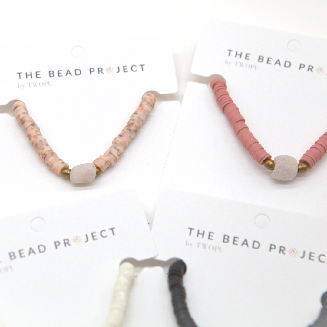 The Bead Project by TWOPU - Wholesale Beaded Bracelet - Vibe Bracelet | Heishi Beads & Recycled Glass Beads26