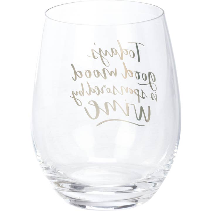 Primitives by Kathy - Wholesale Wine Glass - Today's Good Mood Sponsored By Wine Wine Glass