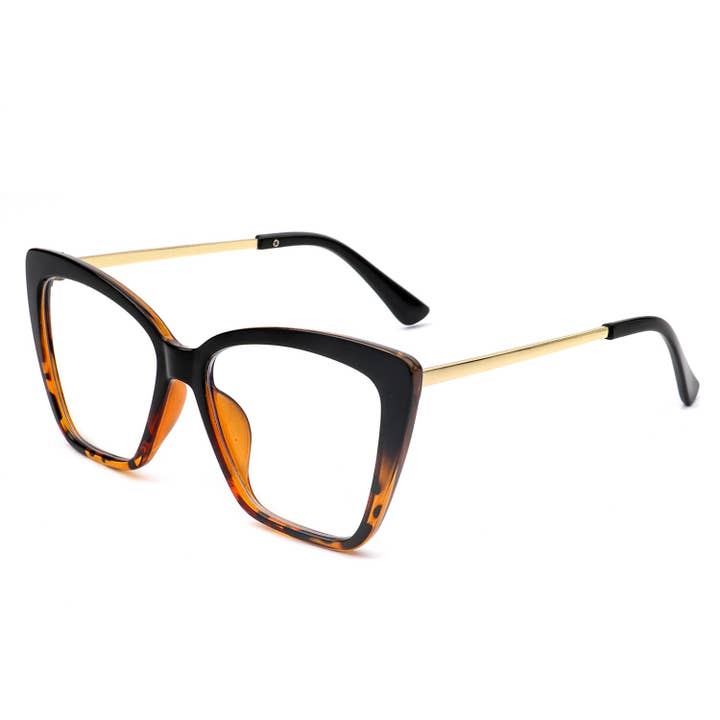 Cramilo Eyewear - Wholesale Eyeglasses - Women's - Women Square High Pointed Cat Eye Blue Light Blocker Glasses4