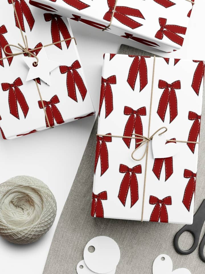 Bow Wrapping Paper for wholesale by The Art Buff