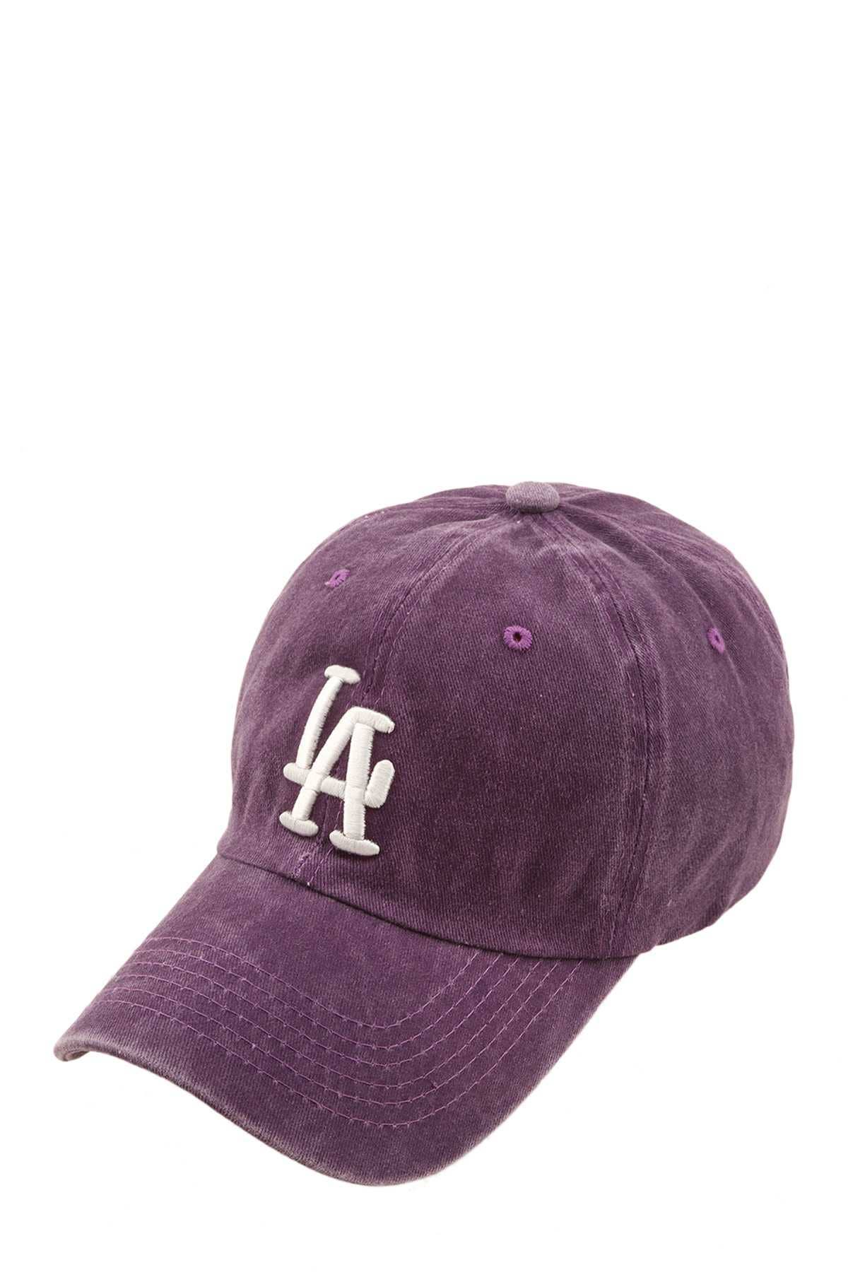 anbfashion - Wholesale Baseball Cap - Women's - New LA 3D Embroidery Pigment Baseball Cap 713
