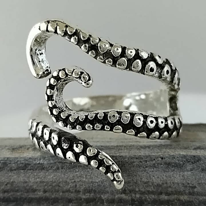 Octopus Ring, Beach Jewelry, Summer Jewelry for wholesale by Piccadilly Pendants