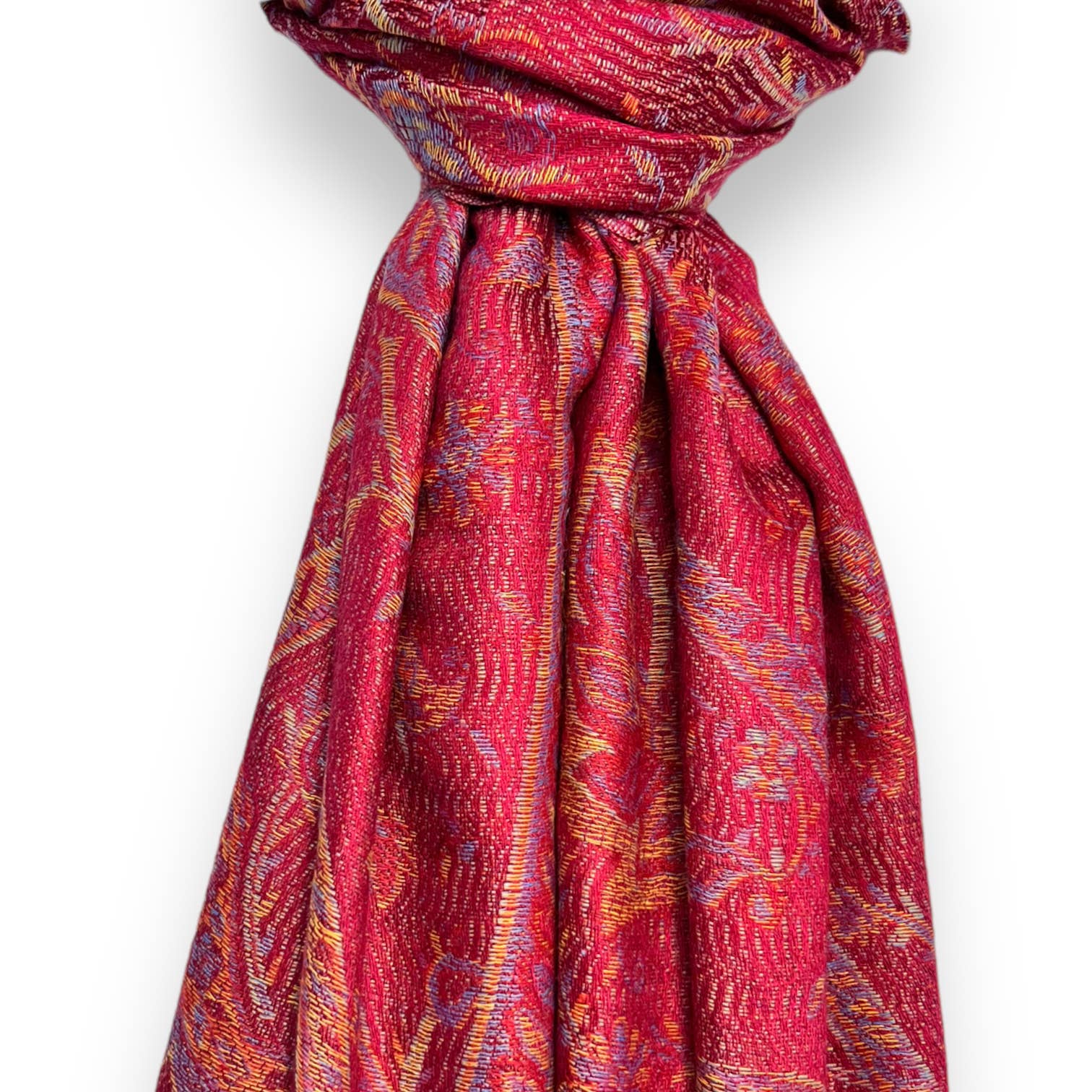 London Scarves - Vendita all'ingrosso Sciarpa - Donna - Pashmina jacquard con stampa paisley e frange10