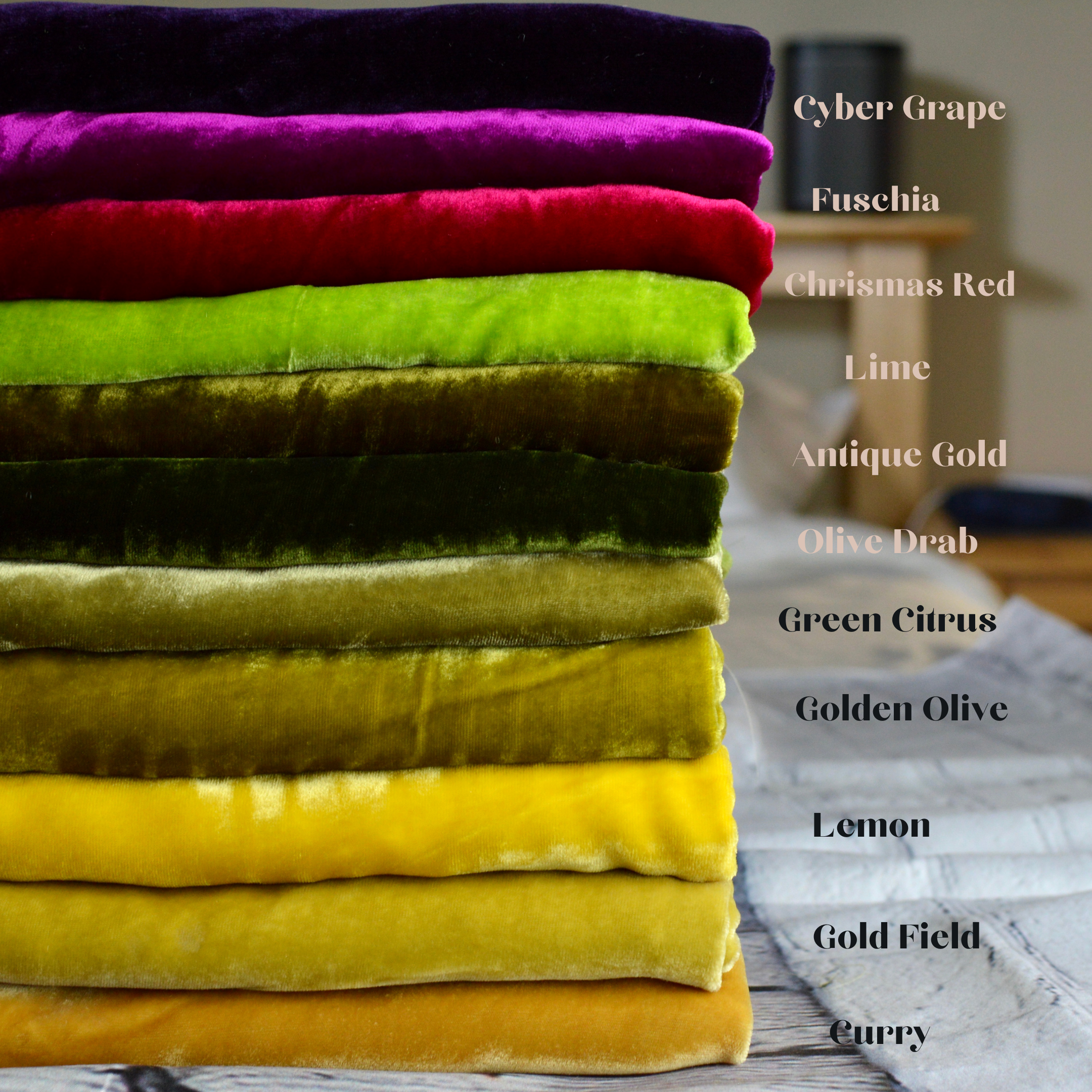 Luala Silk - Wholesale Flat Sheet - Silk Velvet Sample Set6