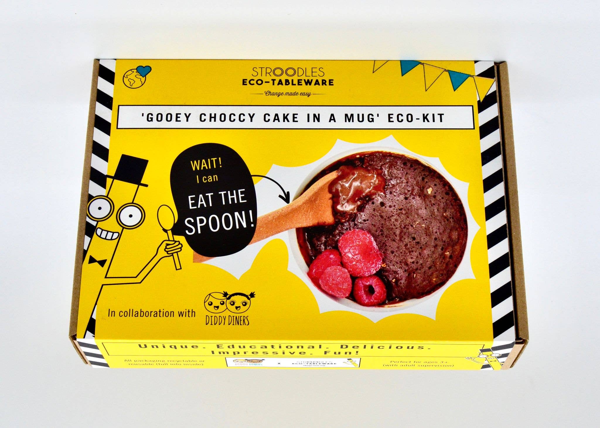 Stroodles – wholesale Kakmix – 'Kladdig Chokladkaka i en Mugg Mix' Eko-Kit1