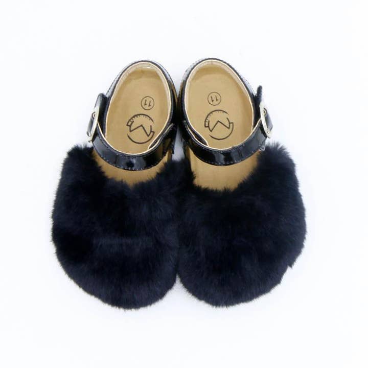 Mini Soles - Wholesale Dress Shoes - Kids - Reagan Clog | Beary Black1
