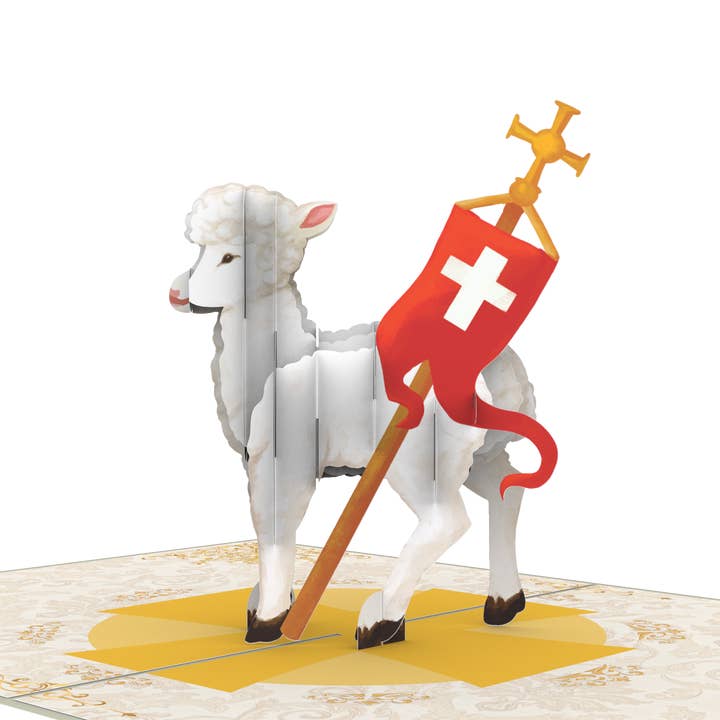 Unipop Cards, LLC - Wholesale Everyday Greeting Card - Holy Lamb Pop Up Card - Christmas pop up card11