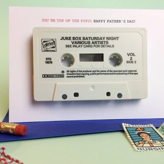 DU ER TOPPEN AF POPPERNE! GLAD FARS DAG! Lykønskningskort for engroshandel hos fracas studios.