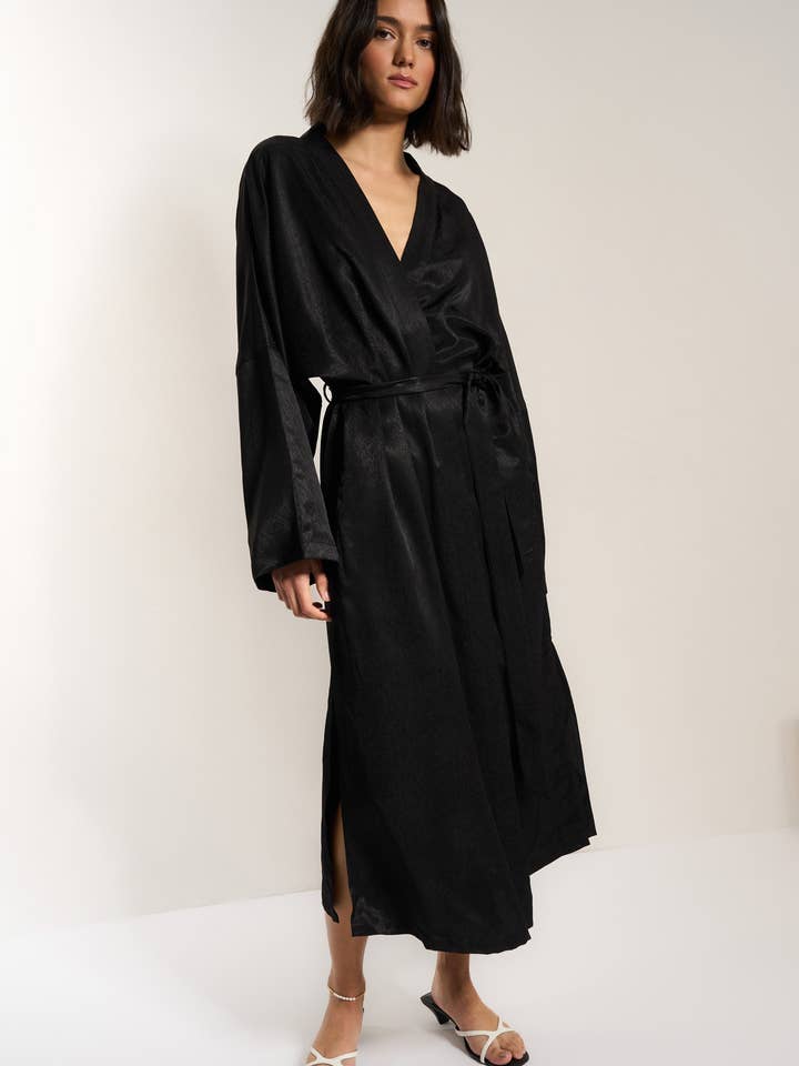 The Long Robe - Black for wholesale by Idle