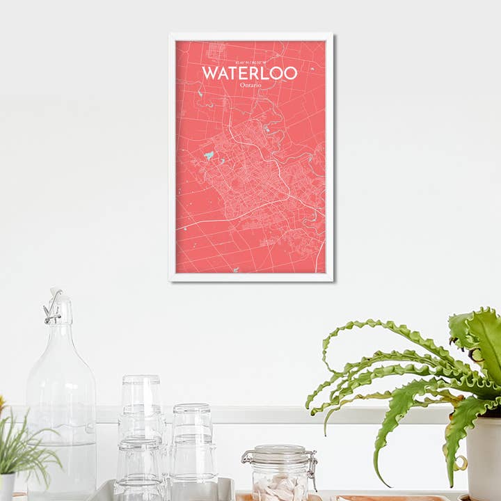 OurPoster.com - Wholesale Poster - Waterloo City Map Poster107