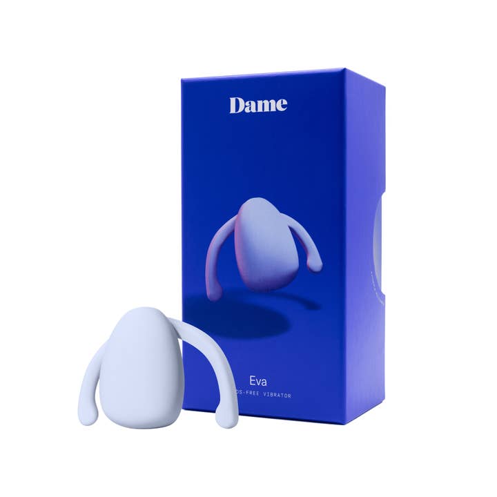 Eva Hands-Free Couples Vibrator – Waterproof (Ice) for wholesale by Dame Products