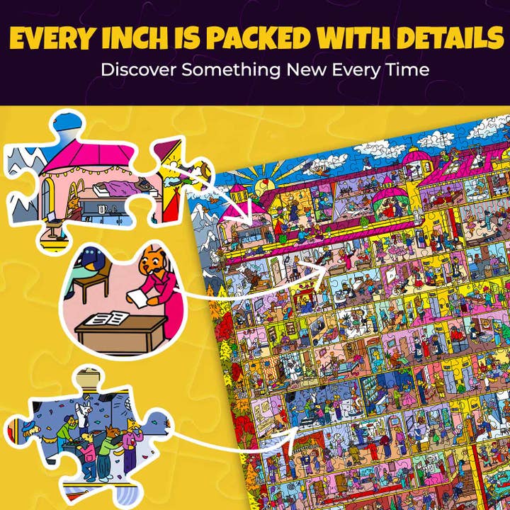 QUOKKA - Wholesale Puzzle - Adult - 1000 Pcs Puzzle for Adults with Hidden Tasks | Wildeluxe3