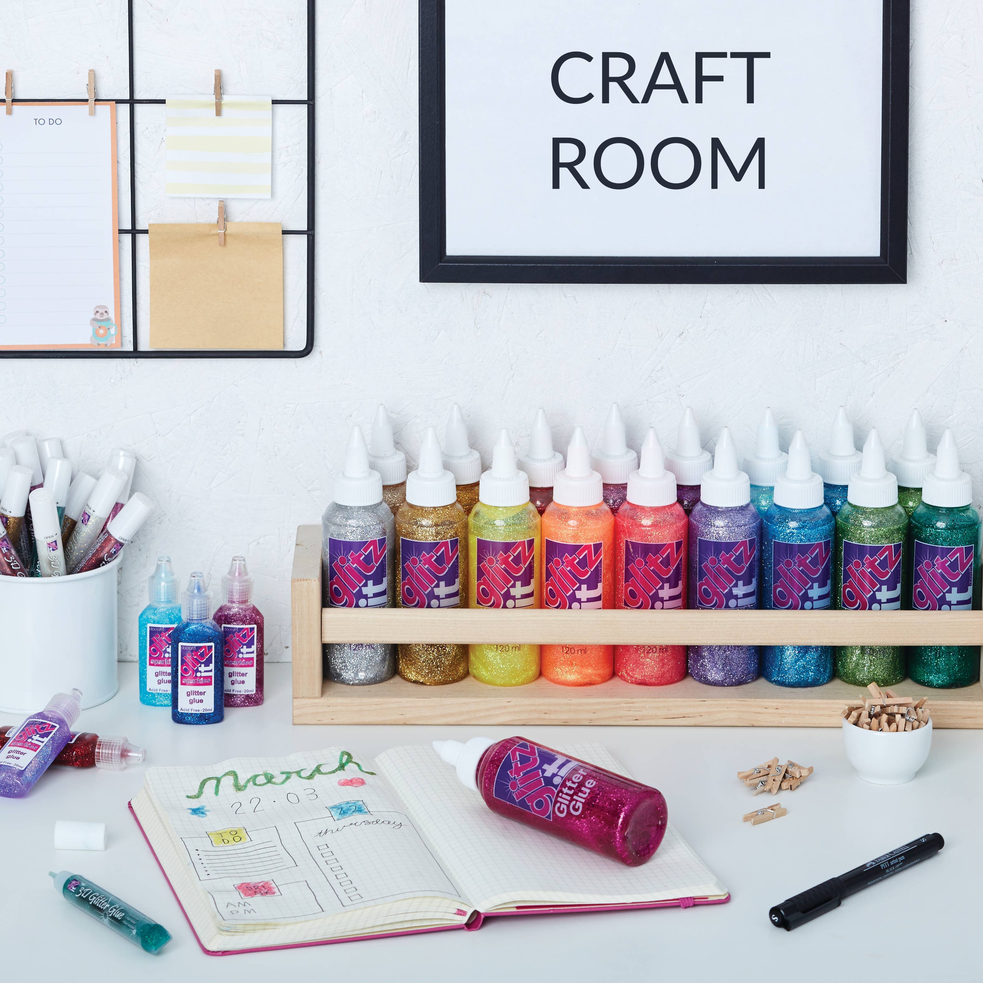 West Design Products UK – wholesale Glitter – Glitz it Glitter Glue, Vibrant Green, 120ml3