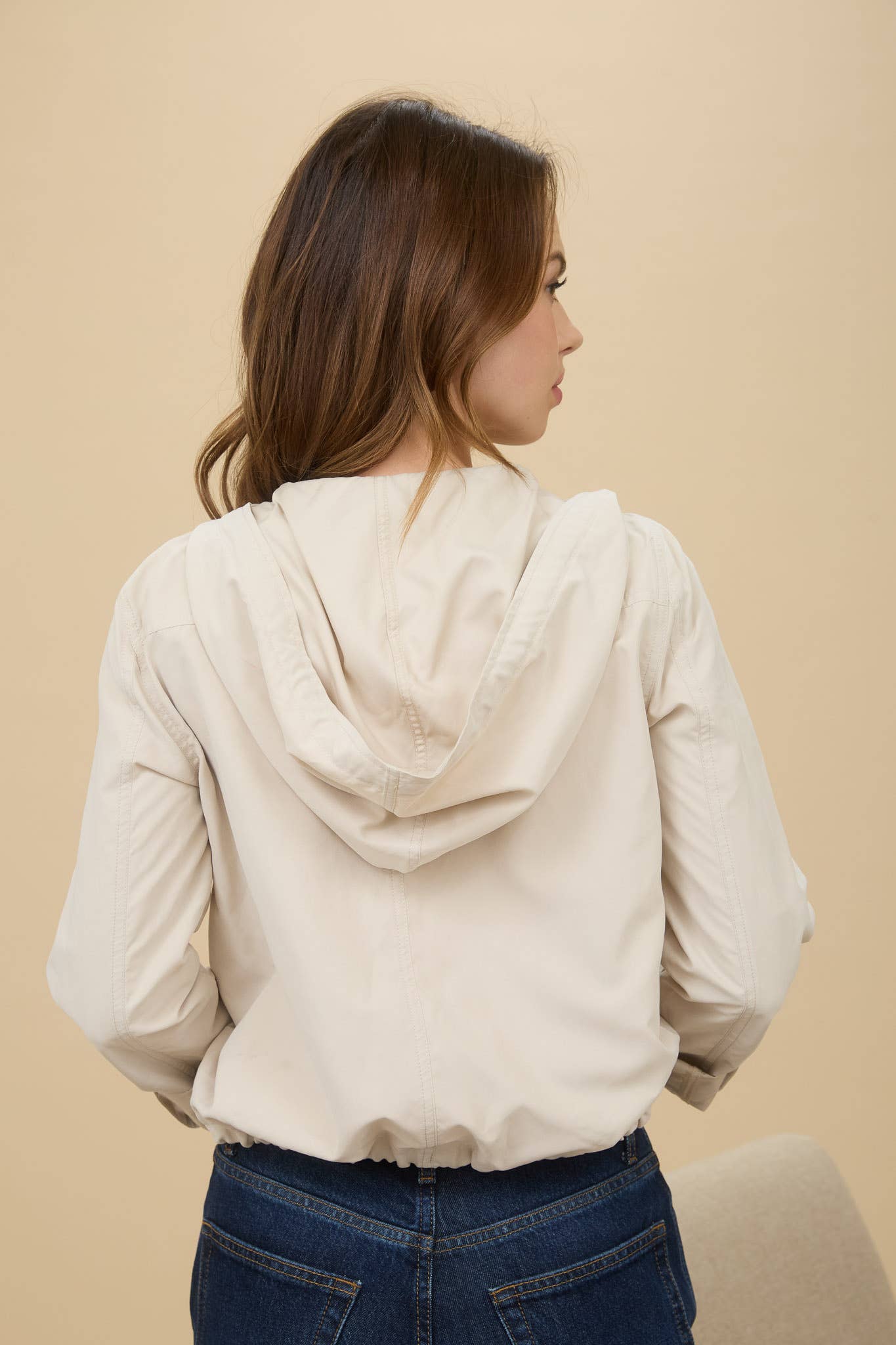 Blu Pepper - Wholesale Jacket - Women's - SNAP BUTTON ZIP UP HOODED JACKET18