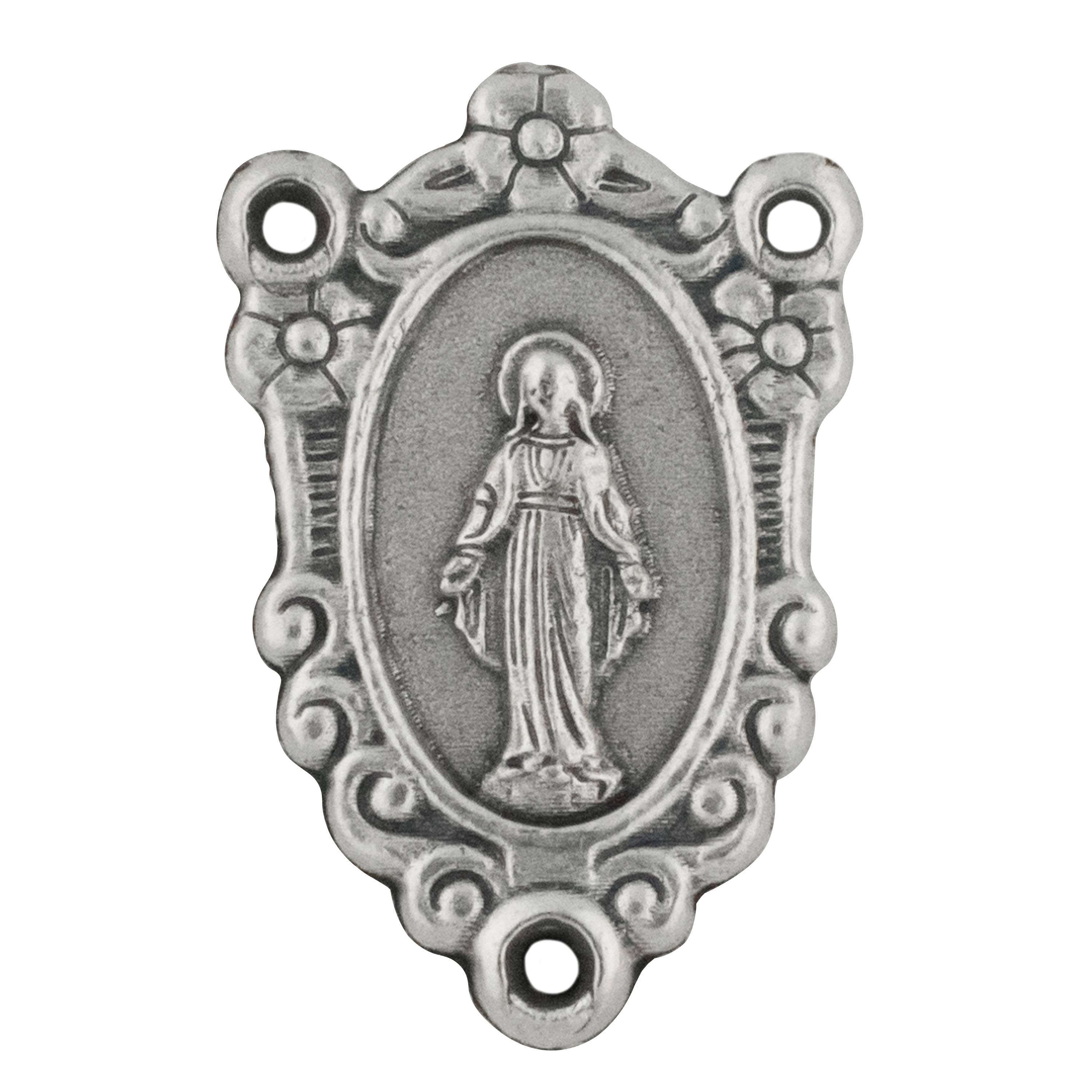 Village Gift Importers - Wholesale Pendant/Charm Necklace - 10-Pack of Miraculous Medal Rosary Centers, 4/5" Long1
