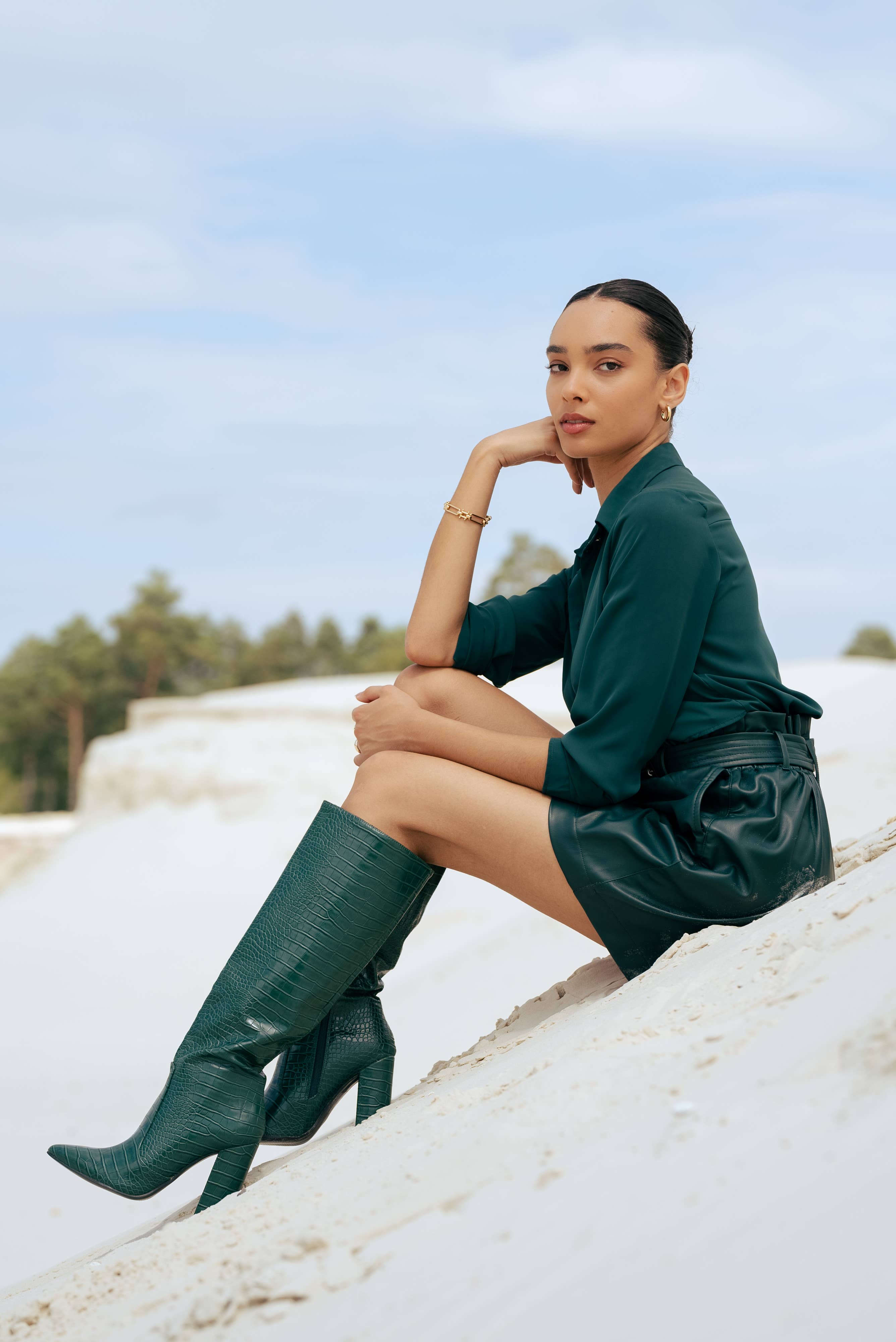 Stephan Paris - Wholesale Boots - Women's - C-132b crocodile pattern pointed boots17