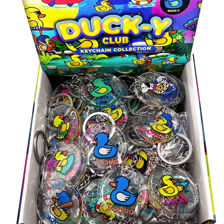 DUCK-Y Keychains Display for wholesale by DUCK-Y