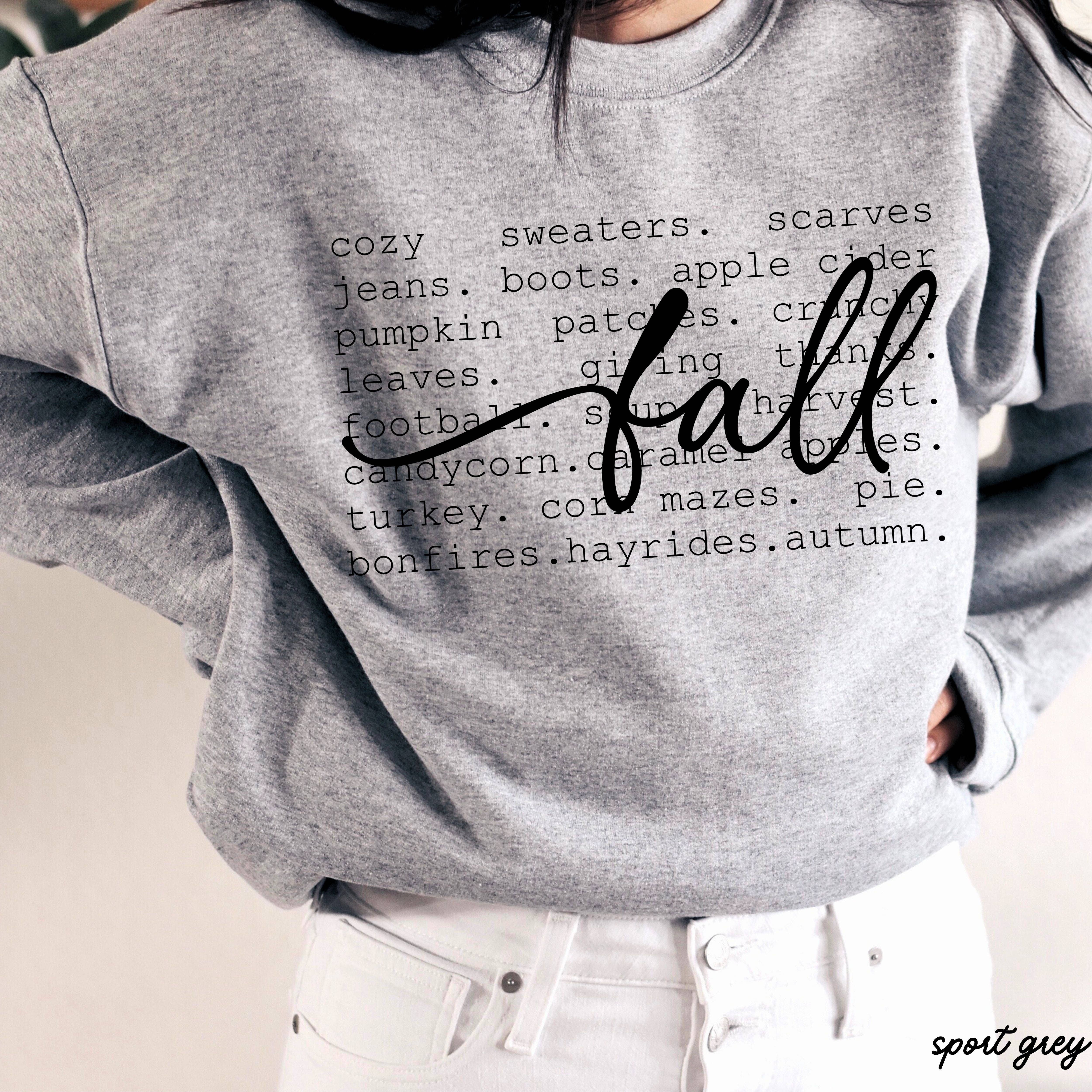 Chloe Vs Tank - Vente Sweat-shirt à imprimés – femme - Sweatshirt Fall Words *5 couleurs (S-3X)4