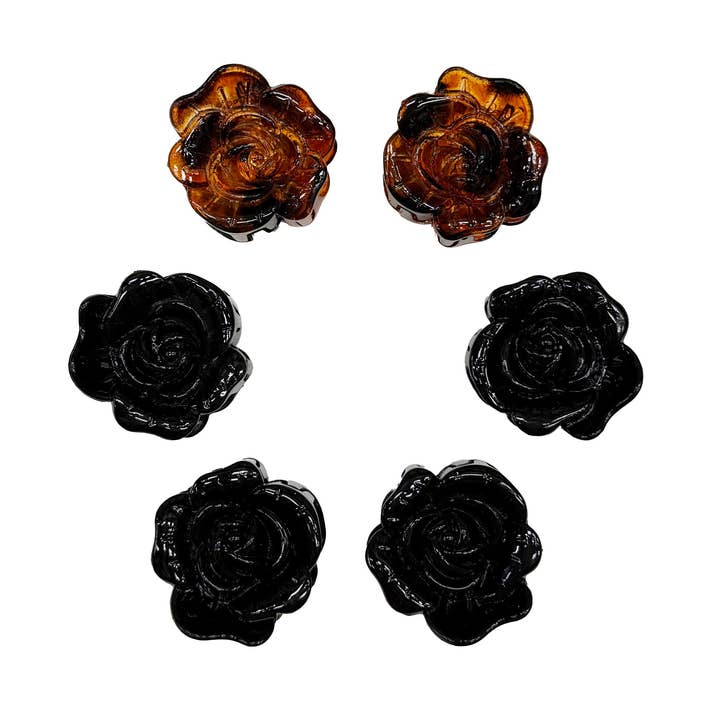 Conjunto de 6 Ganchos Pequenos em Forma de Flor por atacado de Laaon