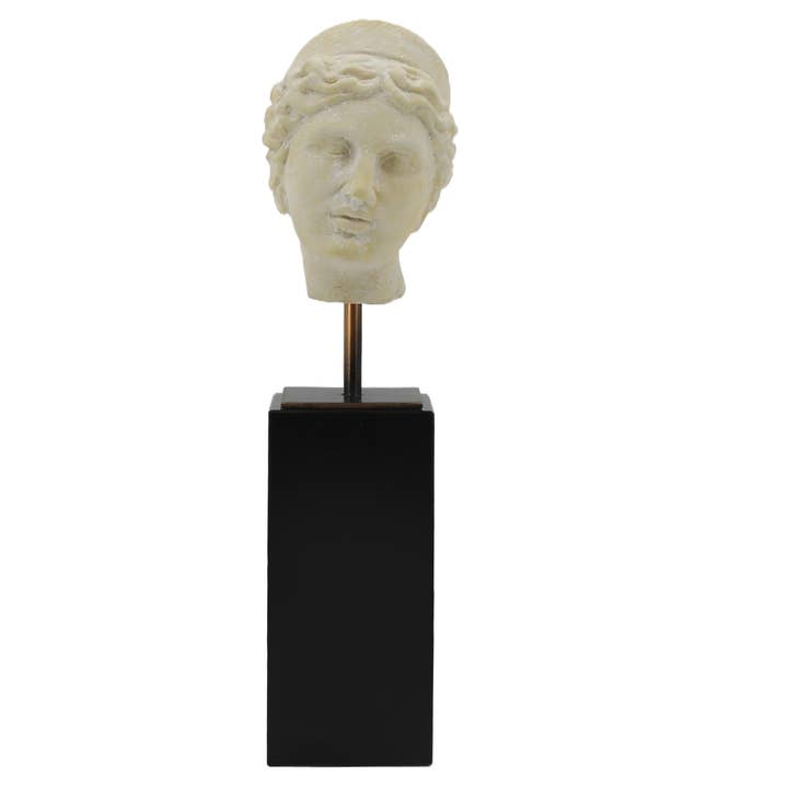 Modern World by Contrast Inc. - Wholesale Decorative Figurine - Aphrodite Head Statue With Black Base2