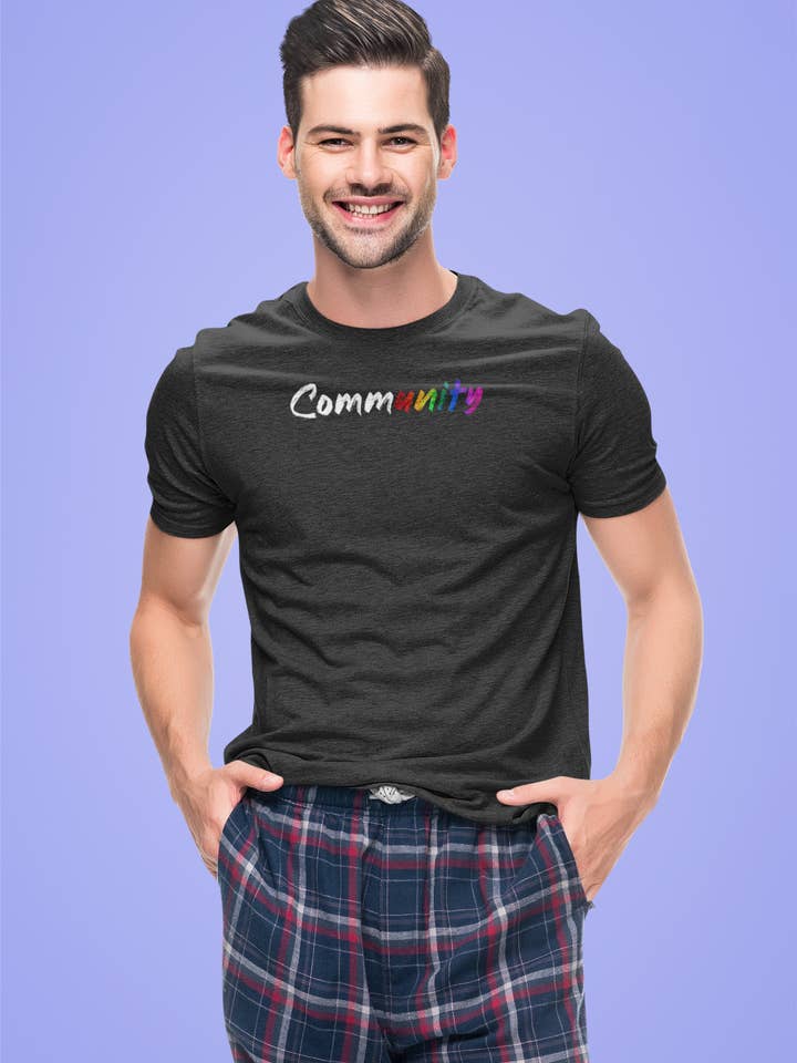 Pride Majic - Wholesale Screen Printed T-Shirt - Women's - Community Graffiti Rainbow Unity tee-Celebrate Unity & Pride3