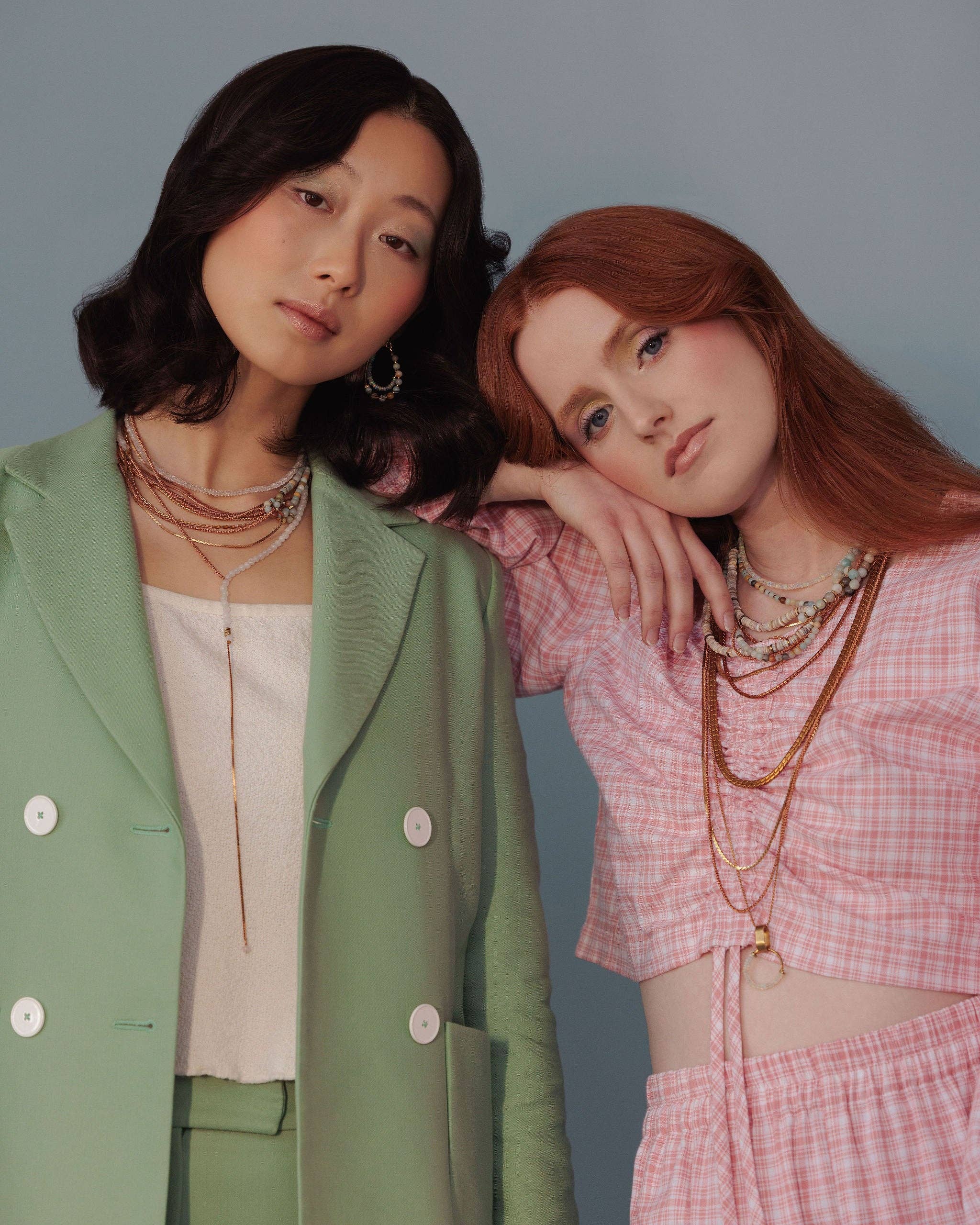 Hailey Gerrits - Vente Collier maille et chaîne - Collier Cascade2