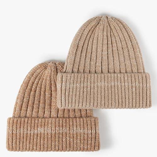 Warm rabbit fur knitted beanie for wholesale by MKS America