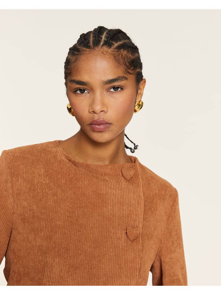 Pepaloves - Venta al por mayor Chaqueta - Mujer - CHAQUETA CORTA DE PANA TOFFE2